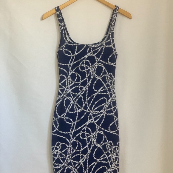 Zara Dresses & Skirts - Zara Trafaluc Nautical Bodycon Dress